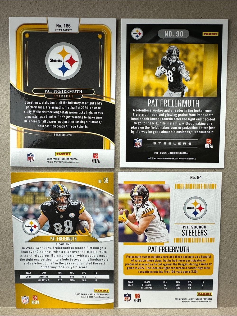 Steelers TJ Watt Chrome PowerPlayers & Freiermuth/Sawyer/Fautanu/Johnson rookies - Picture 11 of 16